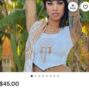 Seed of creation, cropped Dreamcatcher shirt
